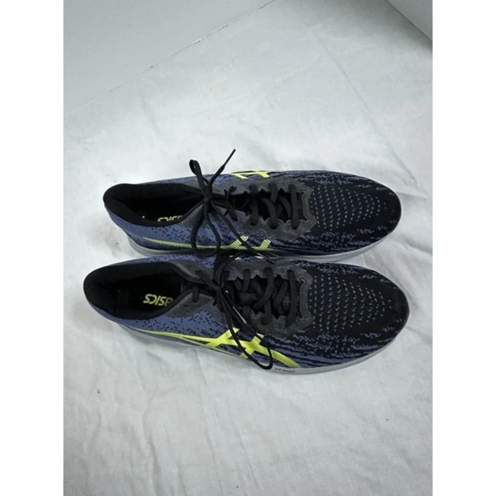 asics mens FF blast shoes sz 12 running mesh athletic sneakers Blue Black Yellow
